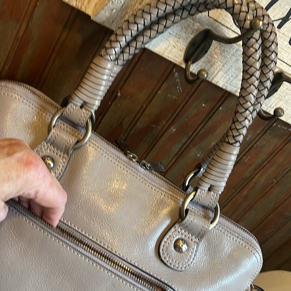 Patricia Nash woven leather satchel - Picture 8 of 14